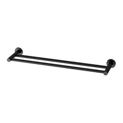 Towel Rail Dbl 600mm Radii Matt Black