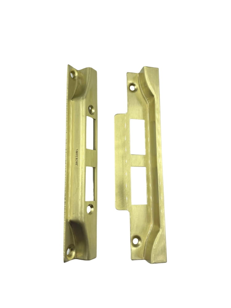 Jackson's Lock Plate Kit Only Rebated Satin Brass