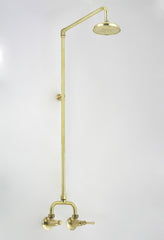 Roulette Alcove Shower Set POL/PLATE - ENGRAVED BUTTONS