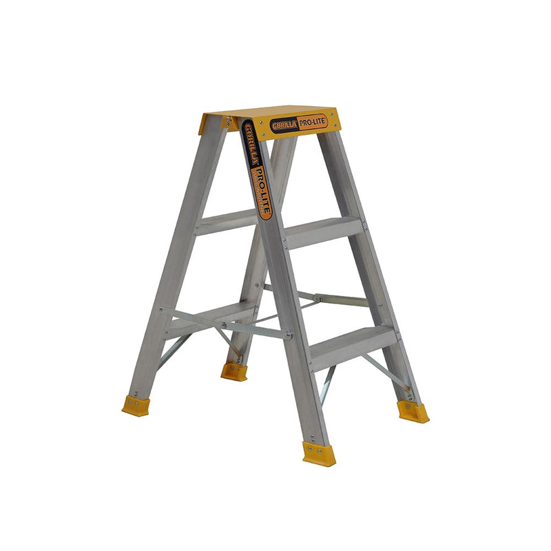 Ladder Double Sided 3 Step Pro-Lite Gorilla
