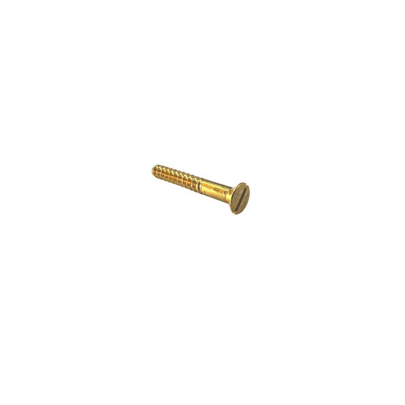 Screw Timber CSK 10g x 32mm Slot Brass Each