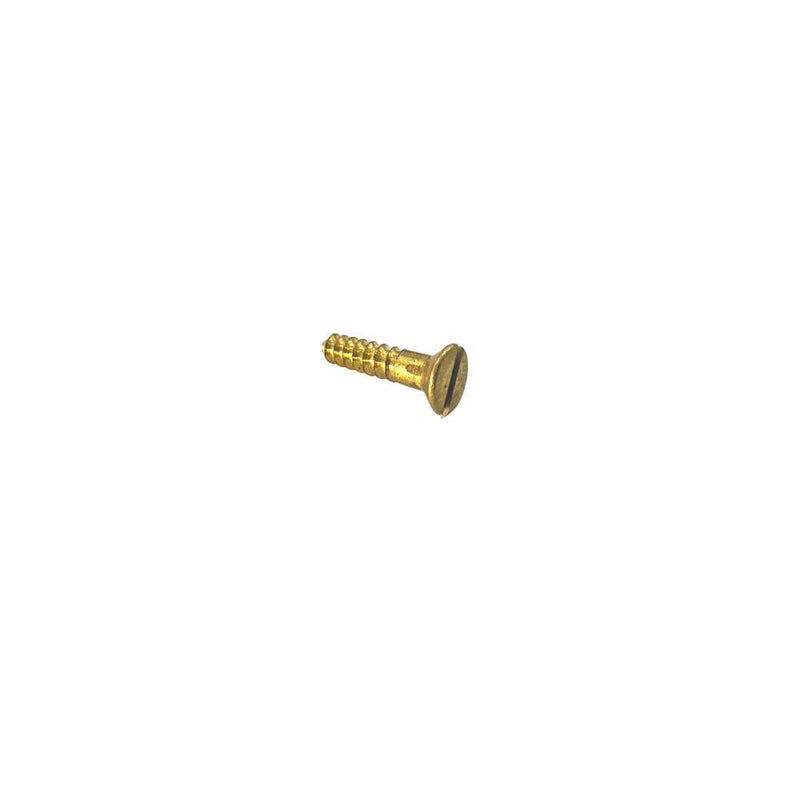 Screw Timber CSK 10g x 20mm Slot Brass Each