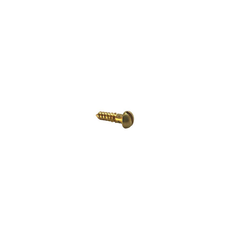 Screw Timber Round 6g x 13mm Slot Brass Each