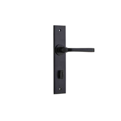 Door Lever Annecy Chamfered Privacy Matt Black