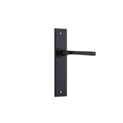 Door Lever Annecy Chamfered Latch Matt Black