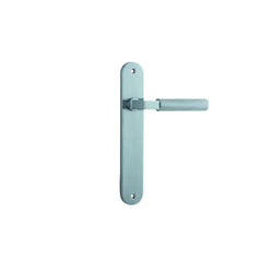 Door Lever Brunswick Oval Latch Brushed Chrome