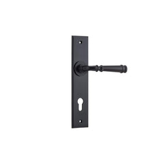 Door Lever Verona Chamfered Euro Matt Black