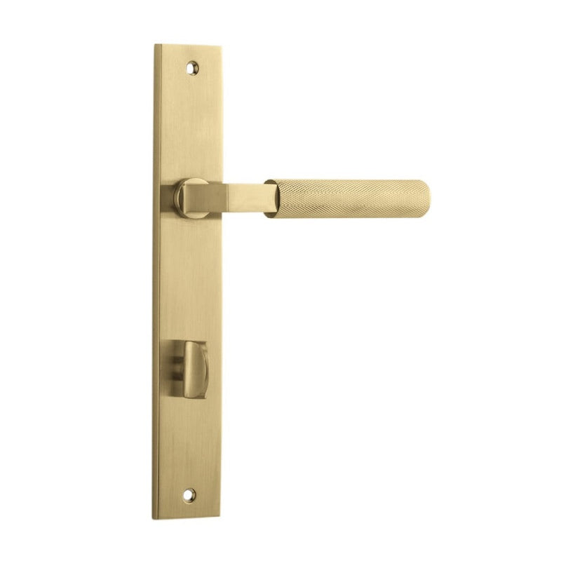 Door Lever Brunswick Rectangular Privacy Brushed Gold PVD