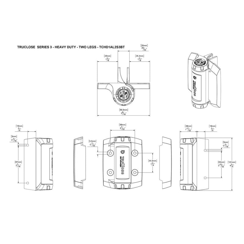 D&D TruClose Heavy Duty Hinges Metal Gates