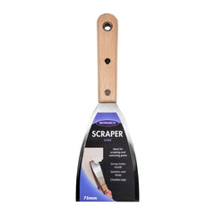 Scraper Stiff 75mm Wooden Handle