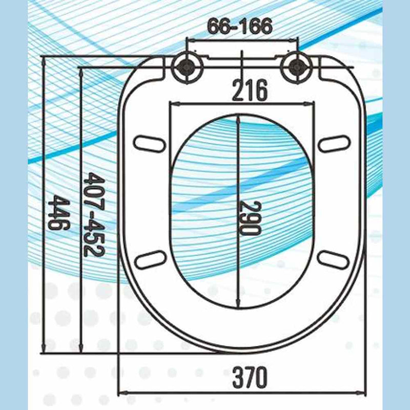Haron Toilet Seat Soft Close White Florence Q/Release