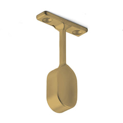 End Pillar Oval Brushed Dark Brass