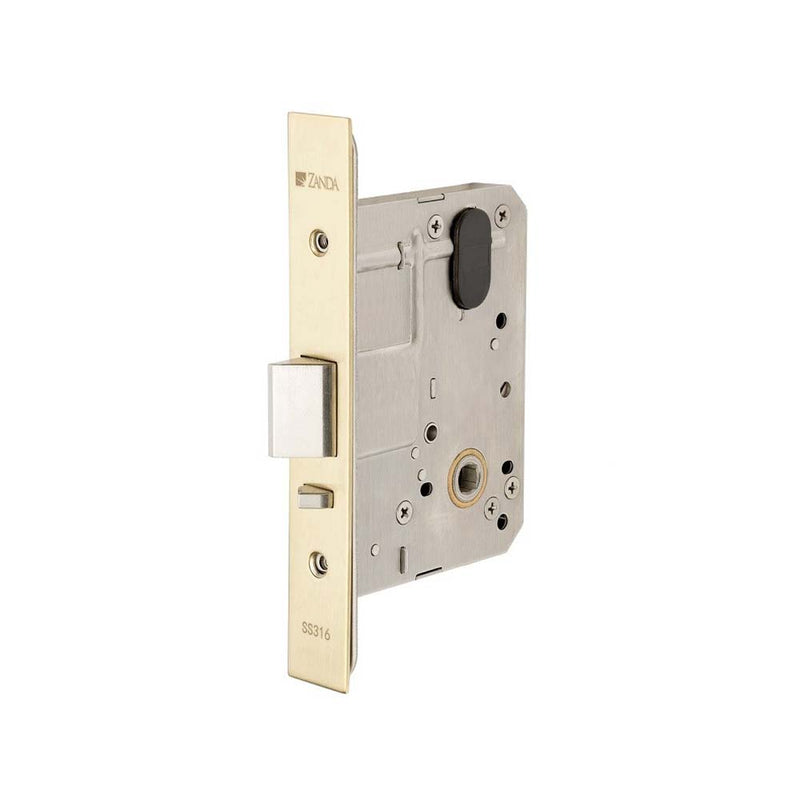 Zanda Mortice Lock Commercial 60mm Satin Brass
