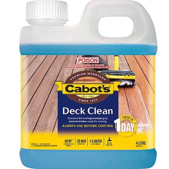 Cabot's Deck Clean 4L