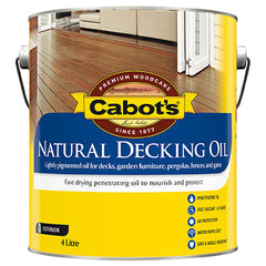 Cabot's Decking Oil Natural 4L