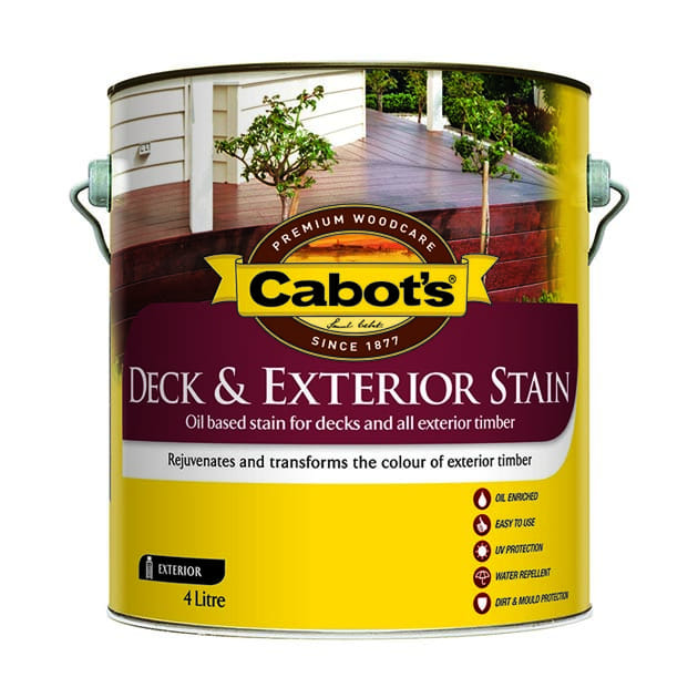 Cabot's Deck & Exterior Stain Merbau 4L