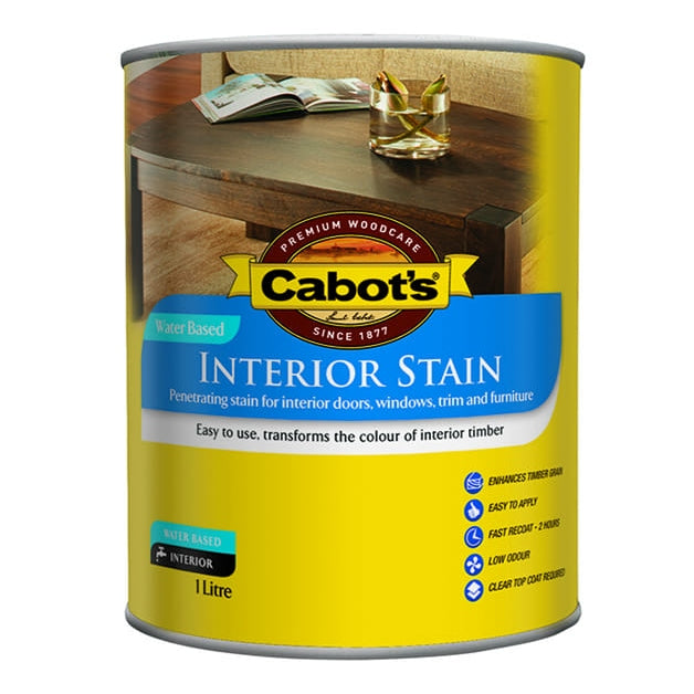 Cabot's Interior Stain Water Based Walnut 1L