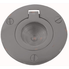 Flush Ring Pull Round 51mm Antique Bronze