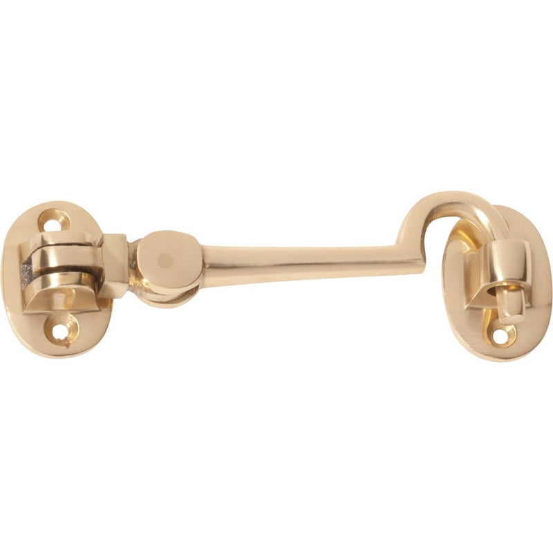 Cabin Hook Small Polished Brass L100mm