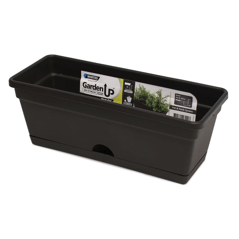 Garden Up Herb Pot Charcoal