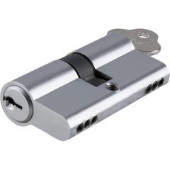 Euro Cylinder Key 3 Pin Chrome Plate L45mm