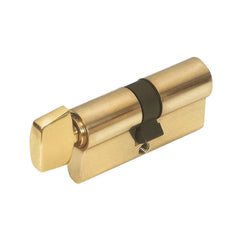 Euro Cylinder Key Thumb 70mm Satin Brass