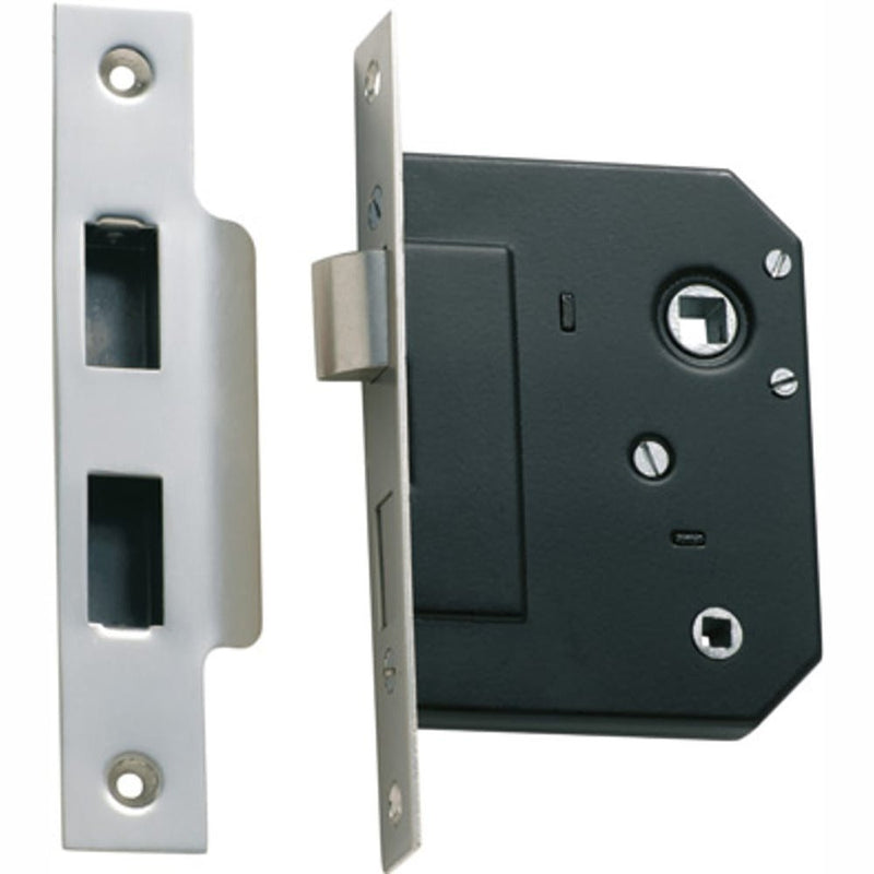 Mortice Lock Privacy Satin Chrome CTC57mm Backset 44mm