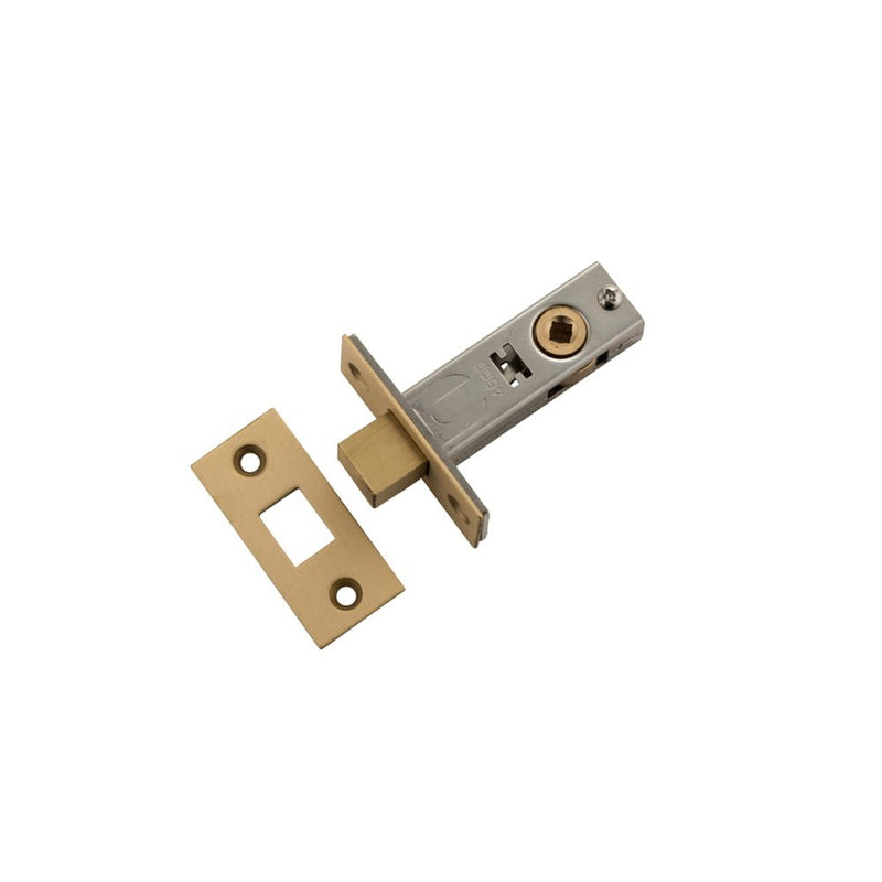 Privacy Bolt Satin Brass Backset 45mm