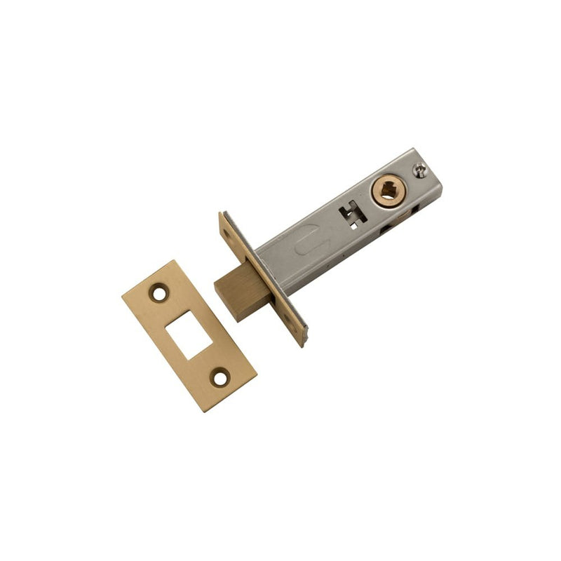 Privacy Bolt Satin Brass Backset 60mm