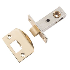 Tube Latch Split Cam 'D' Striker Polished Brass Backset 45mm