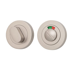 Privacy Turn Oval with Indicator Concealed Fix Round Satin Nickel