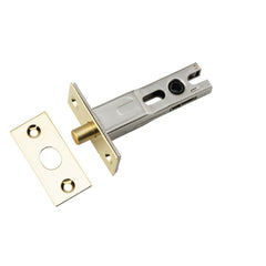 Privacy Round Bolt Polished Brass Backset 60mm