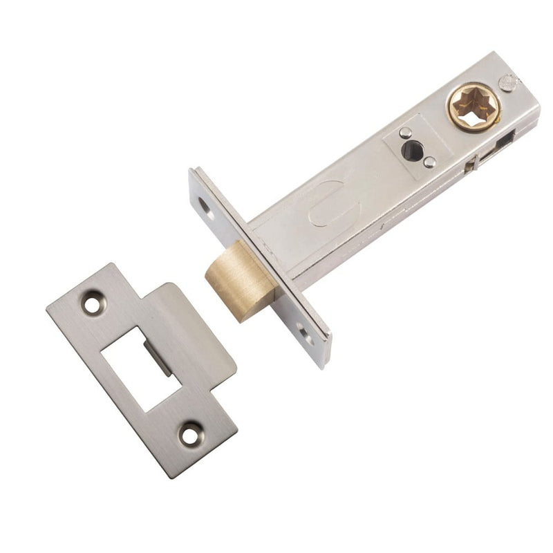 Tube Latch Split Cam 'T' Striker Satin Nickel Backset 70mm