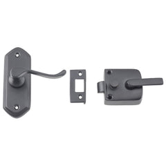 Screen Door Latch Right Hand External Matt Black