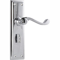 Door Lever Milton Privacy Pair Chrome Plated