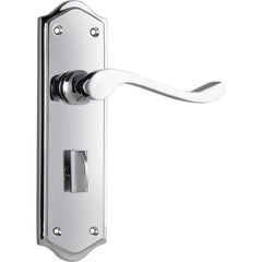 Door Lever Henley Privacy Pair Chrome Plated