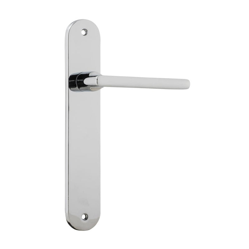 Door Lever Baltimore Oval Latch Polished Chrome