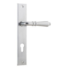 Door Lever Sarlat Rectangular Euro Brushed Chrome