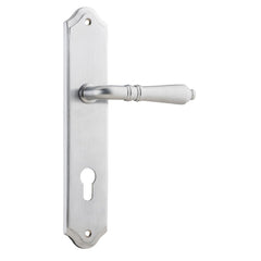 Door Lever Sarlat Shouldered Euro Brushed Chrome