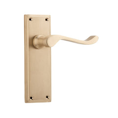 Door Lever Camden Latch Pair Satin Brass