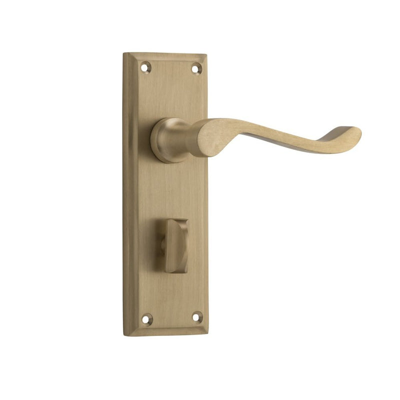 Door Lever Camden Privacy Pair Satin Brass