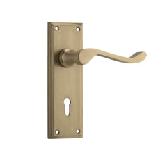 Door Lever Camden Lock Pair Satin Brass