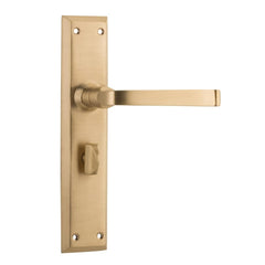 Door Lever Menton Privacy Pair Satin Brass