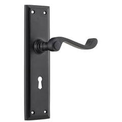 Door Lever Milton Lock Pair Matt Black