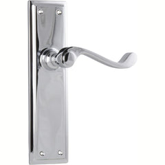 Door Lever Milton Latch Pair Chrome Plated