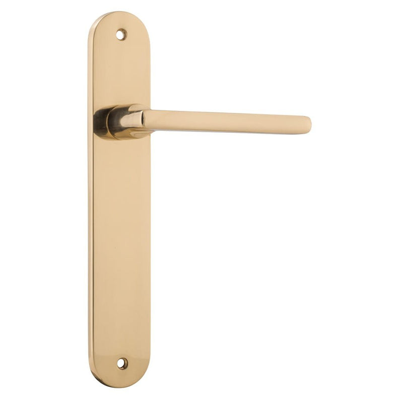 Door Lever Baltimore Oval Latch Polished Brass