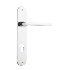 Door Lever Baltimore Oval Euro Polished Chrome