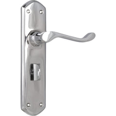 Door Lever Windsor Privacy Pair Chrome Plated