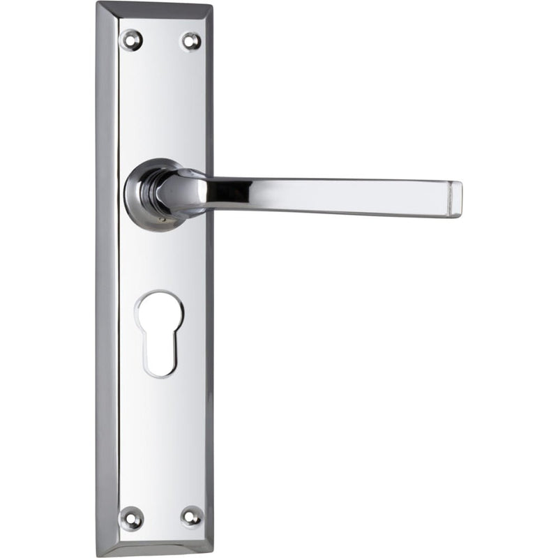 Door Lever Menton Euro Pair Chrome Plated