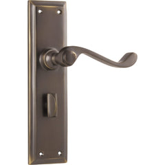 Door Lever Milton Privacy Pair Antique Brass